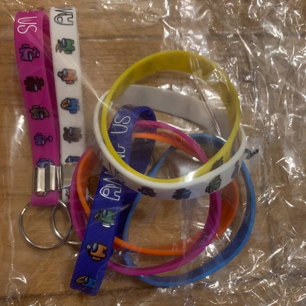 Amoung Us Bracelets and Keychains